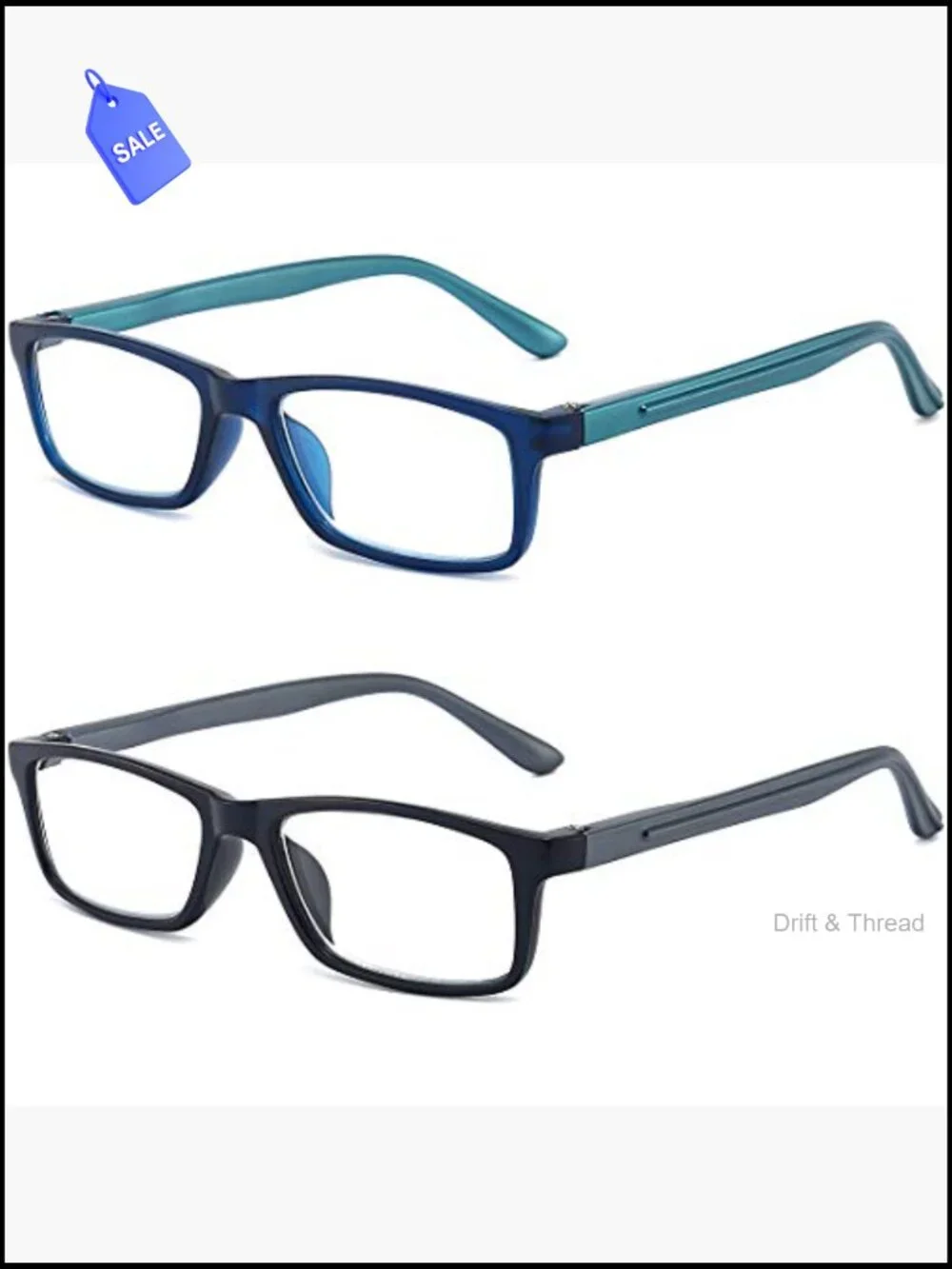 Reading Glasses Blue Light Blocking Computer Readers with Spring Hinges Case 2